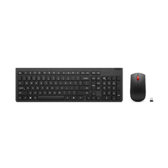 Lenovo 100 Wireless Keyboard and Mouse Combo - Arabic | 2.4GHz Wireless - 1600 DPI Mouse - Spill Resistant - Black