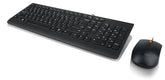 Lenovo 300 Wired USB Keyboard and Mouse Combo - Arabic | Spill Resistant - 1600 DPI Mouse - Black