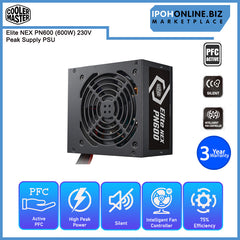 Case & PSU Combo Cooler Master Elite 301 (Micro-ATX) + Elite NEX PN600 (600W) - King Tech