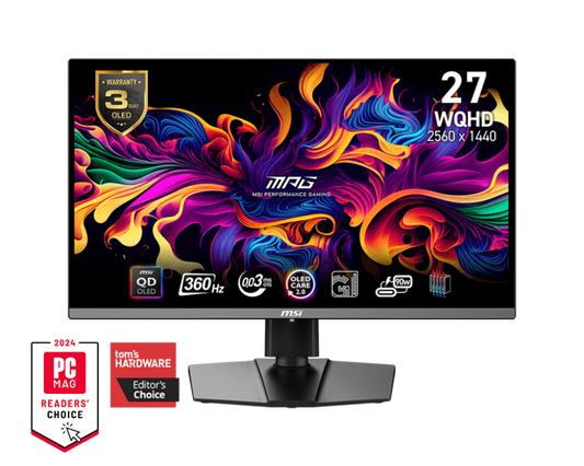 Monitor MSI MPG 271QRX QD-OLED 27 inches QHD 360Hz