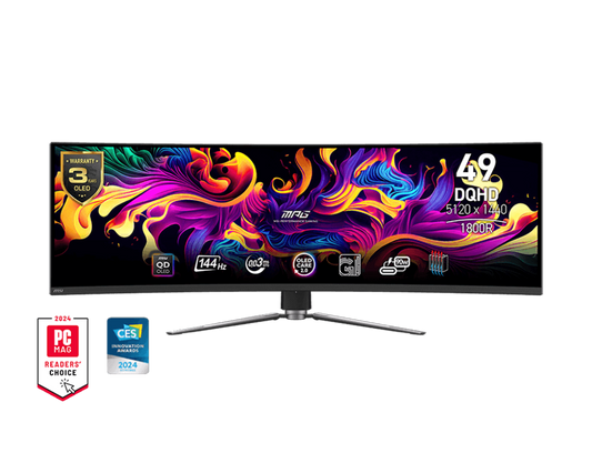 Monitor MSI MPG 491CQP QD-OLED 49 inches Super Ultrawide DQHD 144Hz