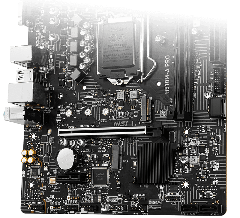 Motherboard & CPU Combo MSI H510M-A PRO + Intel Core i5-11400F (Tray+Fan) - King Tech