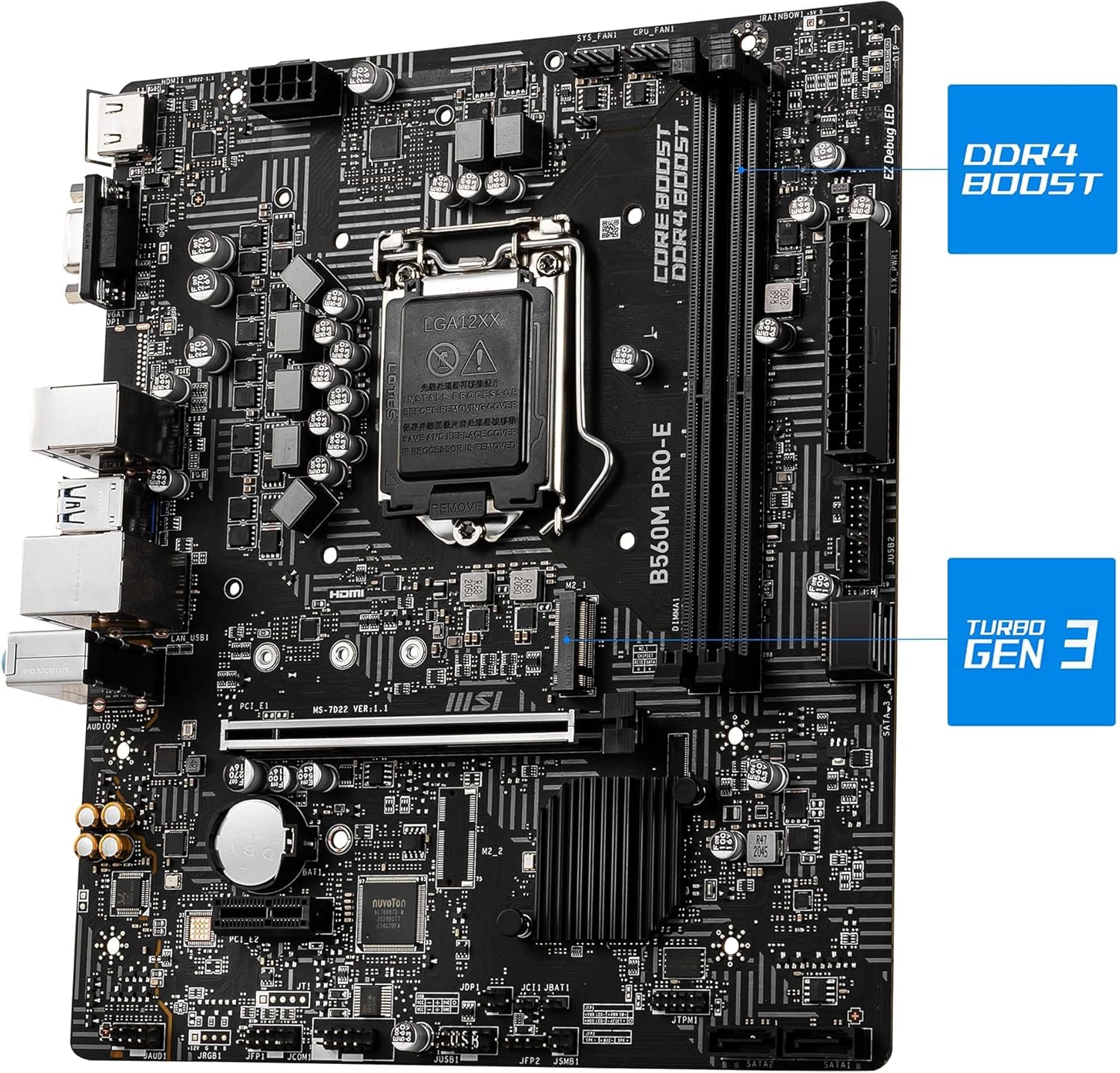 Motherboard MSI Intel B560M Pro-E - King Tech