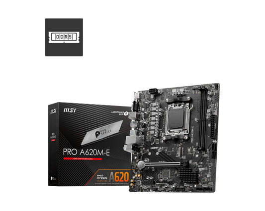 Motherboard MSI PRO A620M-E (AMD A620, AM5, Micro-ATX, DDR5) - King Tech