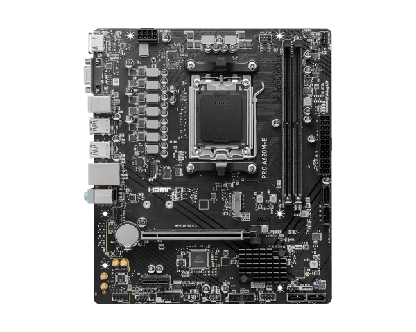 Motherboard MSI PRO A620M-E (AMD A620, AM5, Micro-ATX, DDR5) - King Tech