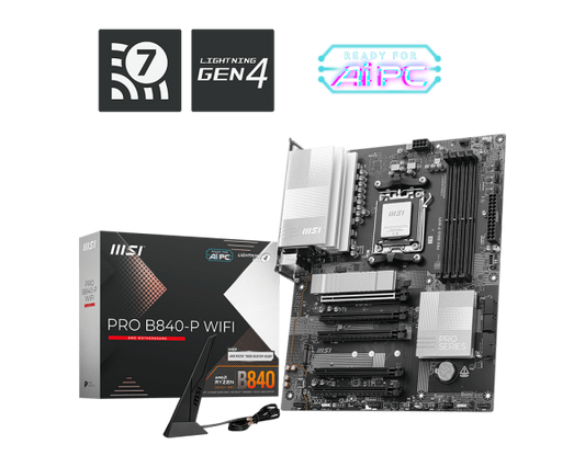 اللوحة الأم MSI PRO B840-P WIFI AM5 ATX