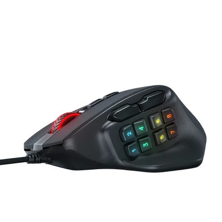 Mouse Gaming Redragon Aatrox M811 MMO RGB Wired - King Tech