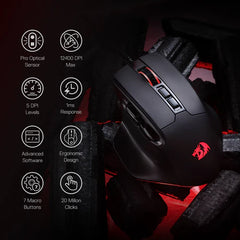 Mouse Gaming Redragon Bullseye M806 RGB Wired - King Tech