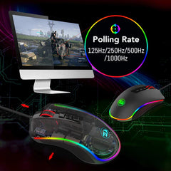 Mouse Gaming Redragon Cobra M711 RGB 10000 DPI - King Tech