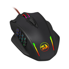 Mouse Gaming Redragon Impact M908 MMO Laser 12400 DPI RGB - King Tech