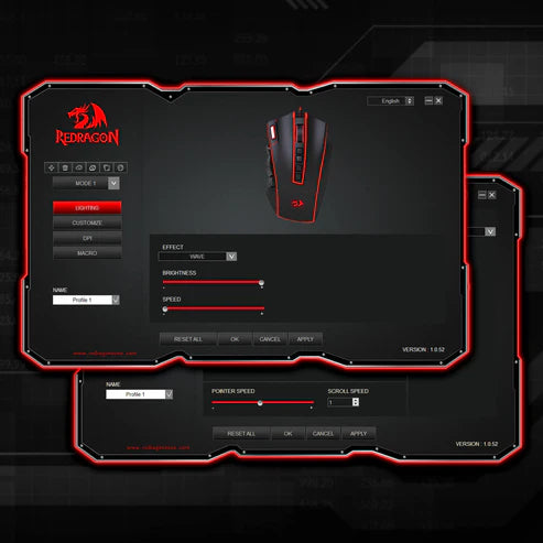 Mouse Gaming Redragon Legend M990 Laser 24000 DPI MMO - King Tech