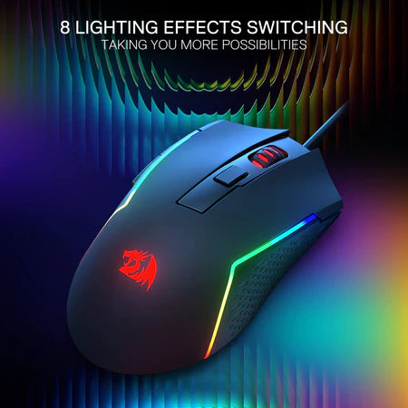 Mouse Gaming Redragon M616-RGB 10000 DPI 6 Programmable Buttons - King Tech
