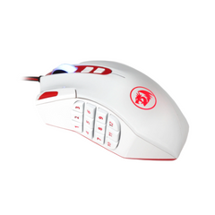 Mouse Gaming Redragon Perdition M901 W MMO RGB Wired 24000 DPI (White) - King Tech
