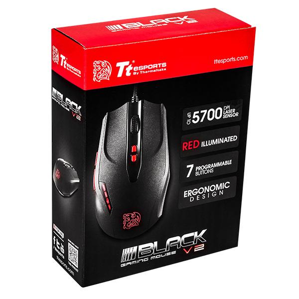 Mouse Tt eSPORTS BLACK V2 Laser Gaming - King Tech