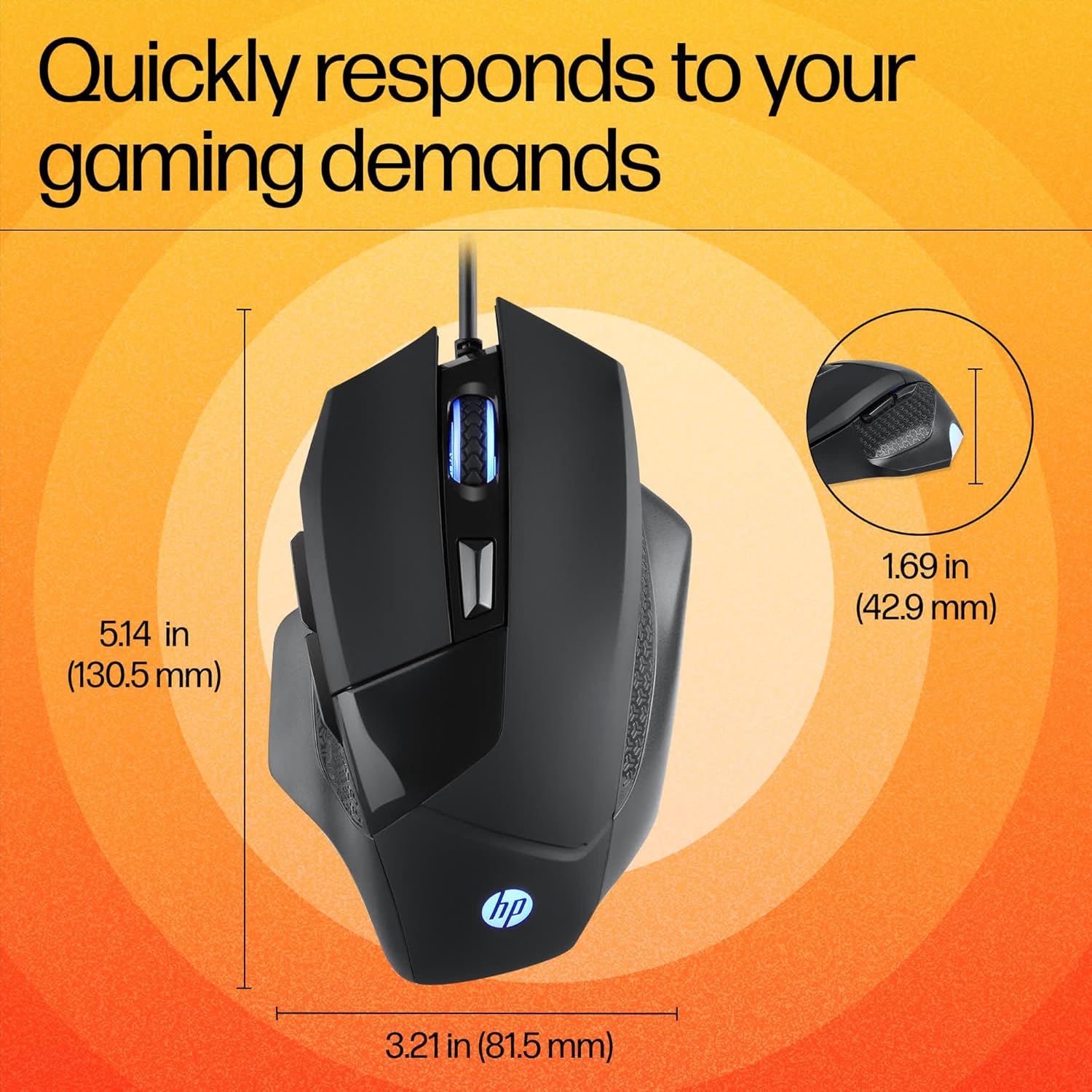 Mouse USB Gaming HP G200 - King Tech