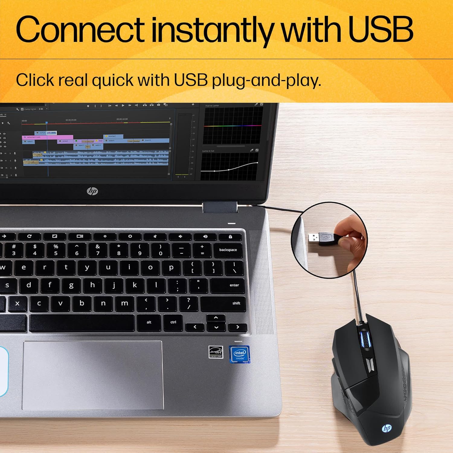 Mouse USB Gaming HP G200 - King Tech