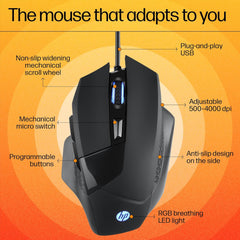 Mouse USB Gaming HP G200 - King Tech