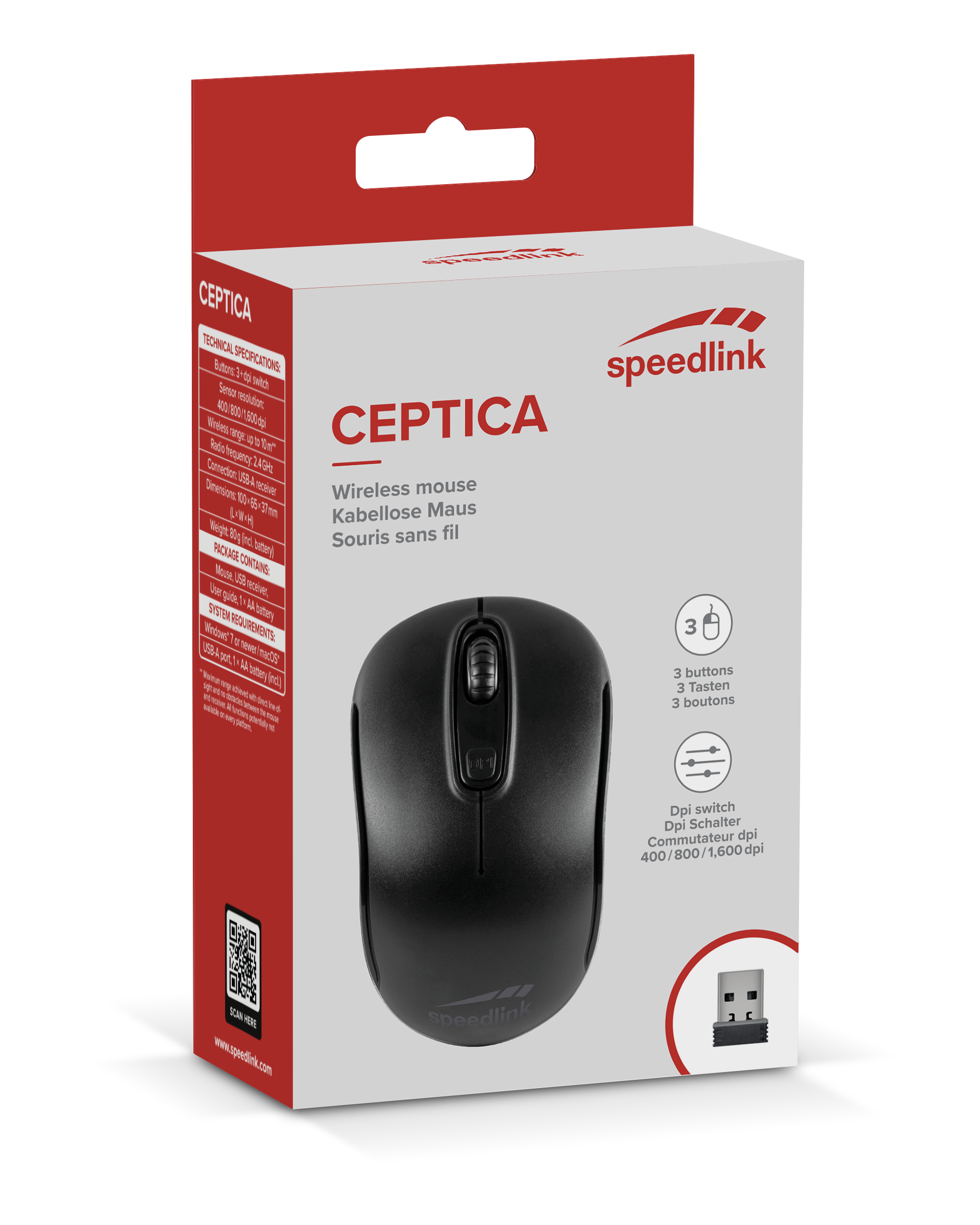 Mouse Wireless Speedlink SL-630013 - King Tech