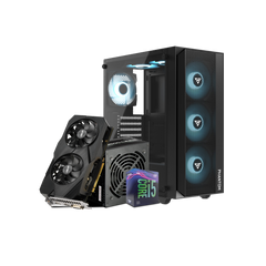 PC Gaming Phantom T500 Mesh |
MSI Z370 Motherboard Intel i5-9400F Processor - 8GB DDR4 RAM - 128GB M.2 SSD Storage - NVIDIA GTX 1660 Super 6GB GDDR6 - 600W Power Supply (Used) - King Tech