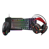 Redragon Gaming Bundle: K552 Mechanical Keyboard + M925 Gaming Mouse + H210 Gaming Headset + Small RGB Gaming Mouse Pad