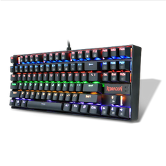 لوحة مفاتيح الألعاب الميكانيكية اللاسلكية Redragon K552P-KS Kumara TKL - ثلاثية الأوضاع، RGB، مفاتيح زرقاء