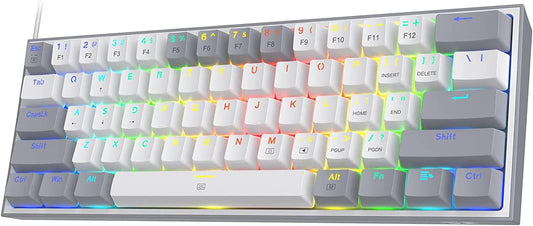 لوحة مفاتيح الألعاب الميكانيكية اللاسلكية Redragon K616 Fizz Pro 60% - RGB، ثلاثية الأوضاع