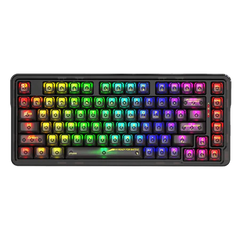 لوحة مفاتيح الألعاب الميكانيكية اللاسلكية Redragon K649YP-RGB Fizz Pro Gasket - شفافة بنسبة 75%، مفتاح مخصص