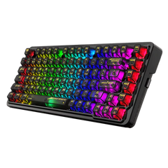 لوحة مفاتيح الألعاب الميكانيكية اللاسلكية Redragon K649YP-RGB Fizz Pro Gasket - شفافة بنسبة 75%، مفتاح مخصص