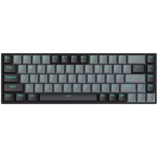 لوحة مفاتيح الألعاب الميكانيكية Redragon K662L-G1RS اللاسلكية المحمولة 60% - مفاتيح حمراء، 2.4 جيجاهرتز/بلوتوث، بطارية AAA