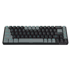 لوحة مفاتيح الألعاب الميكانيكية Redragon K662L-K1RS اللاسلكية المحمولة 60% - مفاتيح حمراء، 2.4 جيجاهرتز/بلوتوث، بطارية AAA