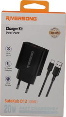 RiverSong SafeKub D12 Mobile Wall Charger