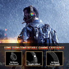 ONIKUMA K19 RGB Gaming Headset with Microphone