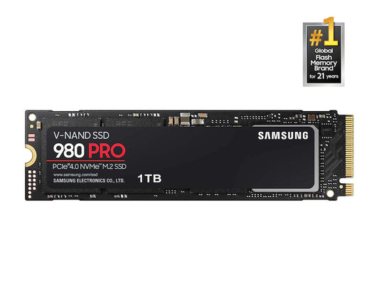 Samsung 980 PRO 1TB PCIe 4.0 M.2 Internal NVMe SSD