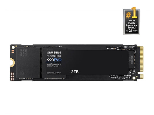 Samsung 990 EVO 2TB PCIe 4.0/5.0 M.2 Internal NVMe SSD