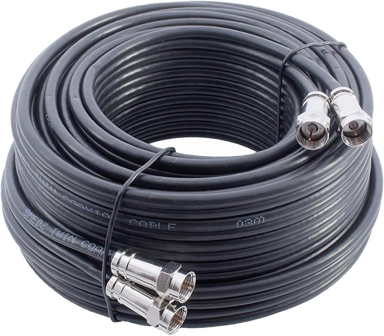 Satellite Cable Black 75 Ohms 30M - King Tech