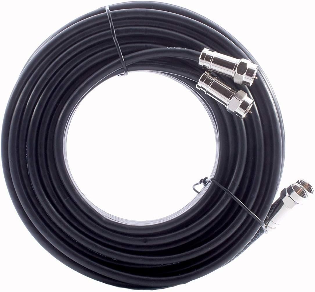 Satellite Cable Black 75 Ohms 30M - King Tech
