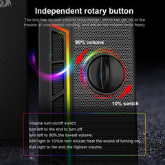 Speakers Gaming Redragon Calliope GS580 RGB Desktop 2.0 AUX - King Tech