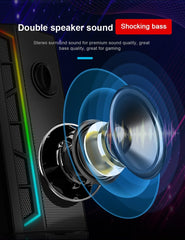 Speakers Gaming Redragon Calliope GS580 RGB Desktop 2.0 AUX - King Tech