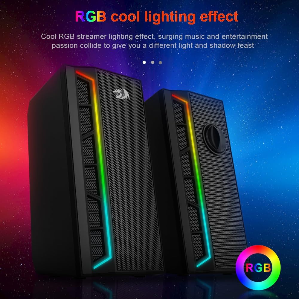 Speakers Gaming Redragon Calliope GS580 RGB Desktop 2.0 AUX - King Tech