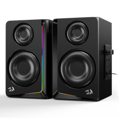 Speakers Redragon Andante GS812 Wireless RGB Wooden 2.0 BT/AUX - King Tech