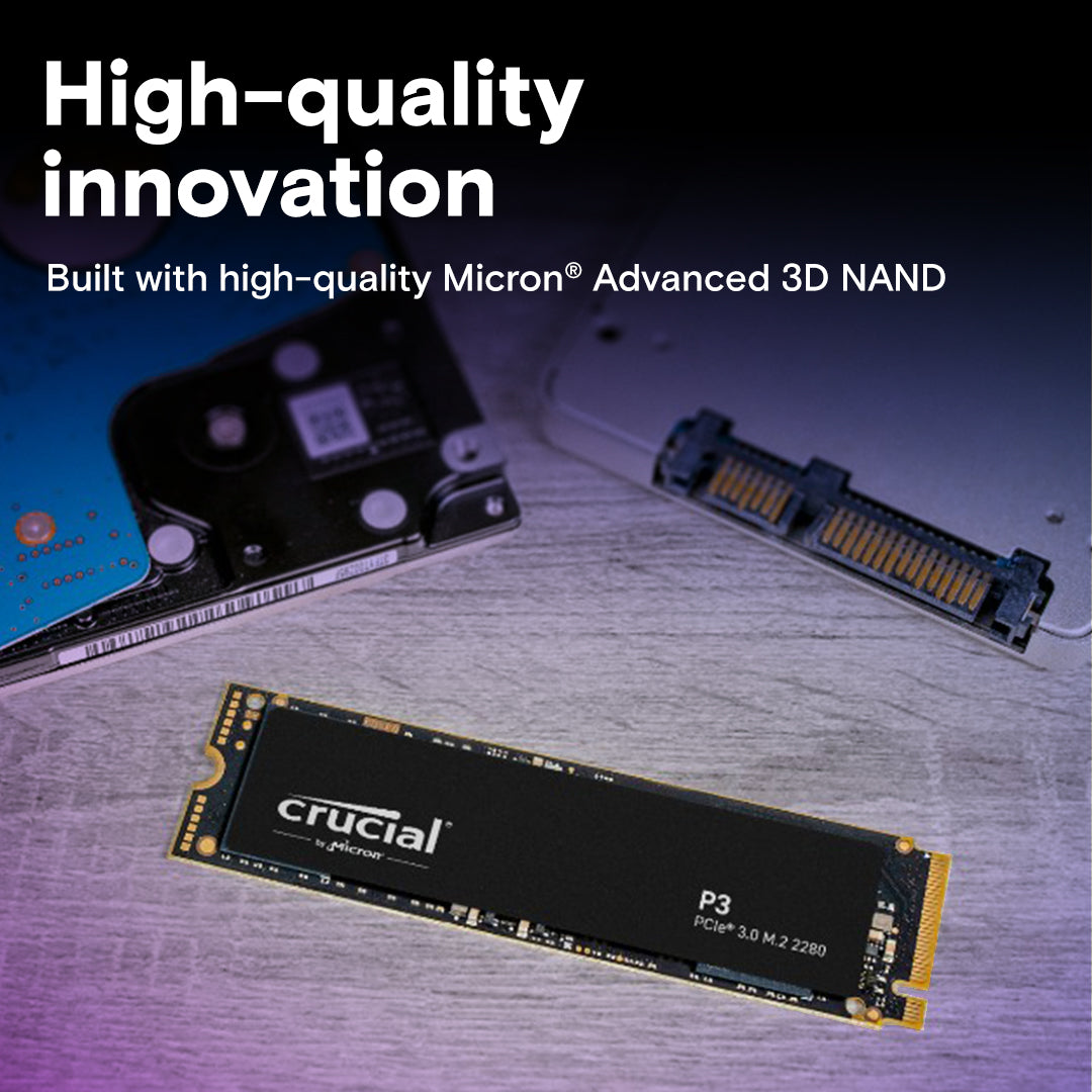 SSD Crucial M.2 NVME P3 1TB - King Tech