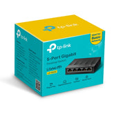 محول شبكة مكتبي جيجابت TP-Link LS1005D ذو 5 منافذ - 10/100/1000 ميجابت في الثانية