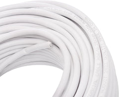 Vero Tech RG6 Coaxial Satellite Cable - White, 96 Braid, 50 Yards