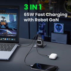 Ugreen Nexode RG 65W 3-Port GaN Fast Charger - King Tech