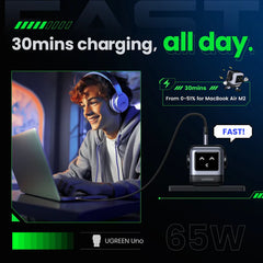 Ugreen Nexode RG 65W 3-Port GaN Fast Charger - King Tech