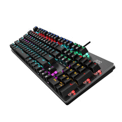 AOC GK410 Wired Mechanical Gaming Keyboard - Square Keycaps, Blue Switches