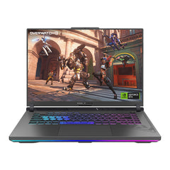 ASUS ROG Strix G16 G614JIR-N3009W Gaming Laptop |
Intel Core i9-14900HX Processor - 16GB DDR5 RAM - 1TB NVMe SSD - NVIDIA GeForce RTX 4070 8GB GDDR6 Graphics - 16.0 inches WUXGA IPS 165Hz (Eclipse Gray, Win11)