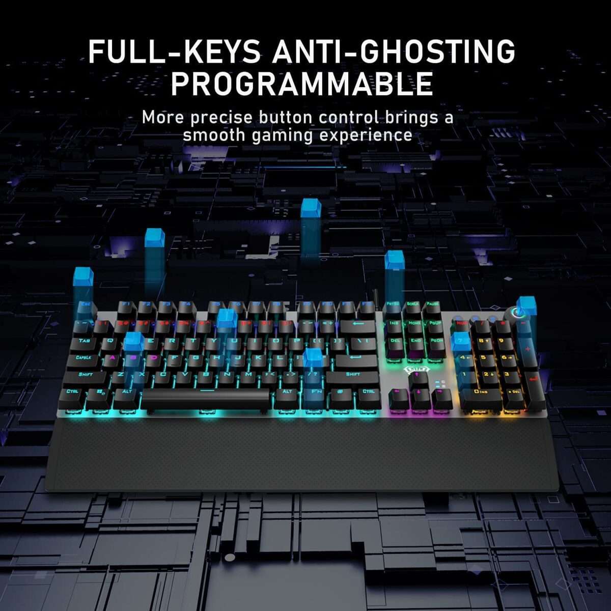 AULA F2088 Wired Mechanical Gaming Keyboard - Black