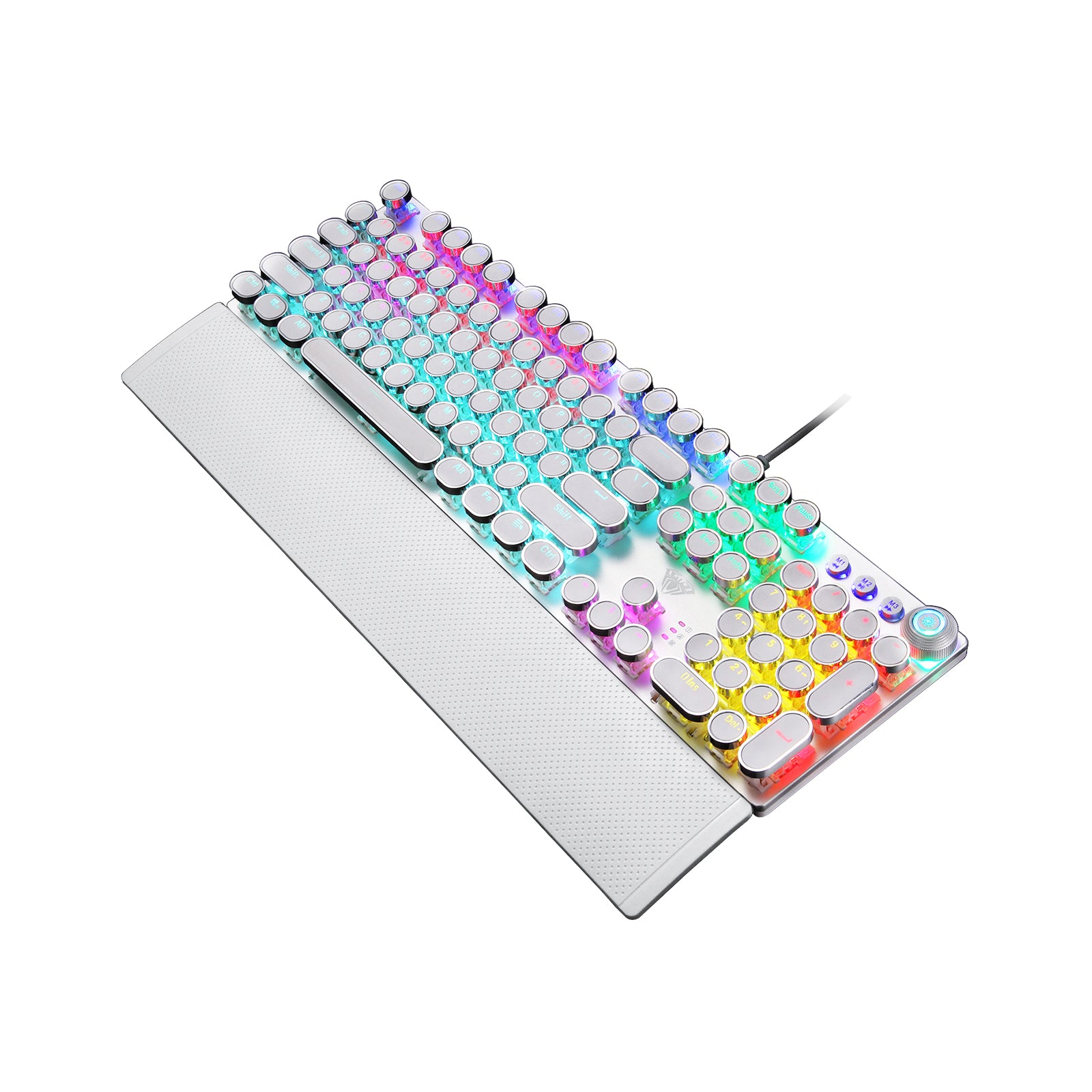 Keyboard USB Gaming Mechanical Aula F2088 Silver