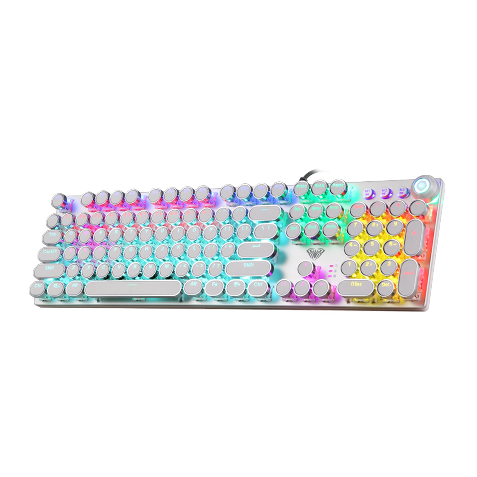 Keyboard USB Gaming Mechanical Aula F2088 Silver